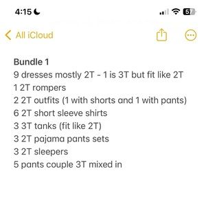 Lot of 2T Girl Clothes